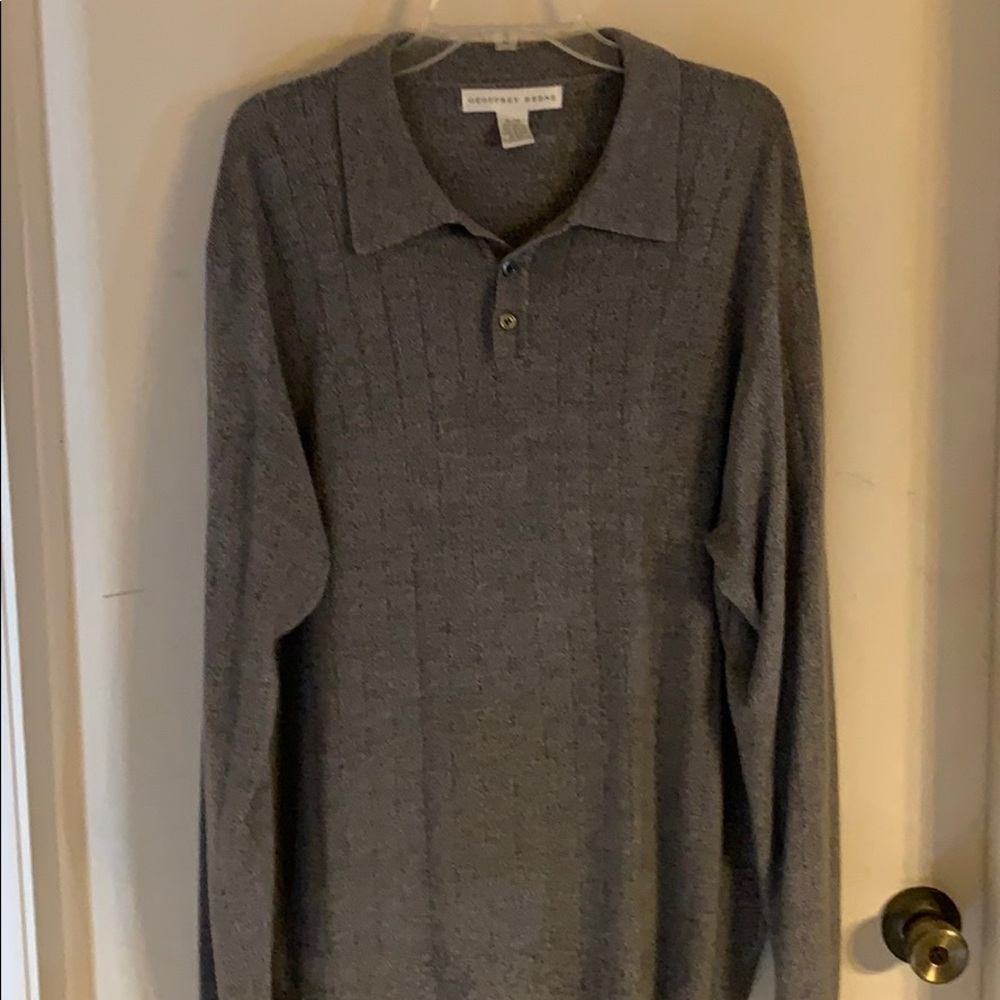 Geoffrey Beene Knit Long Sleeve Polo